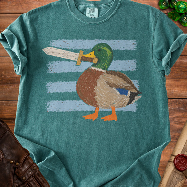 Sword Duck T-Shirt in Blue Spruce