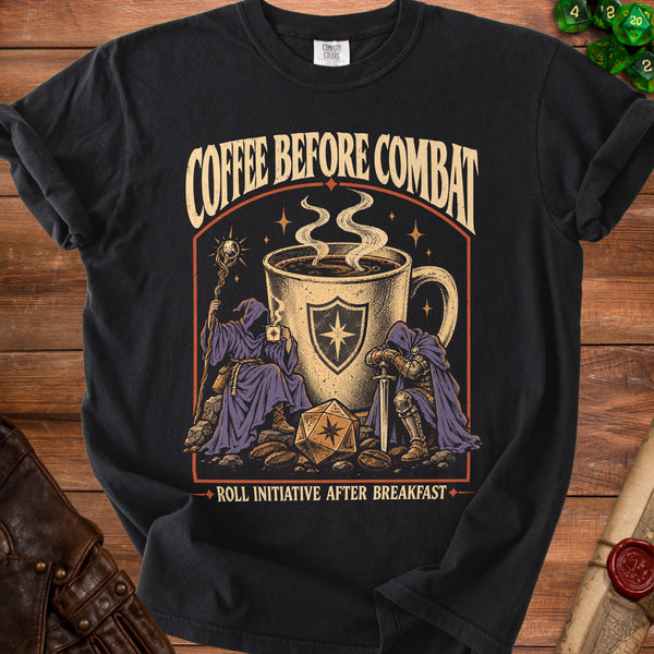 Combat Coffee T-Shirt in Black