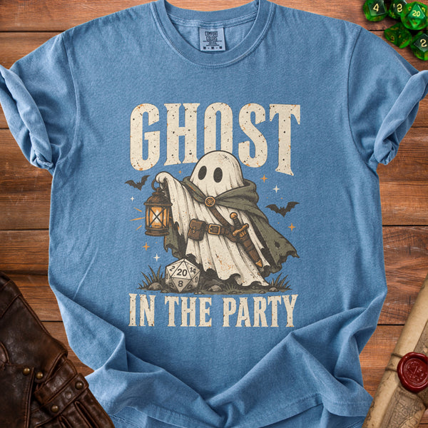 Ghost Party T-Shirt in Blue Jean