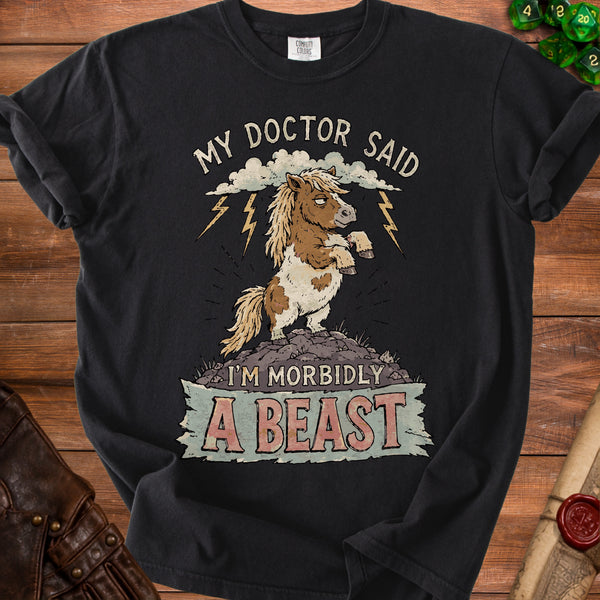 Morbidly Beast Doctor's Orders T-Shirt in Black