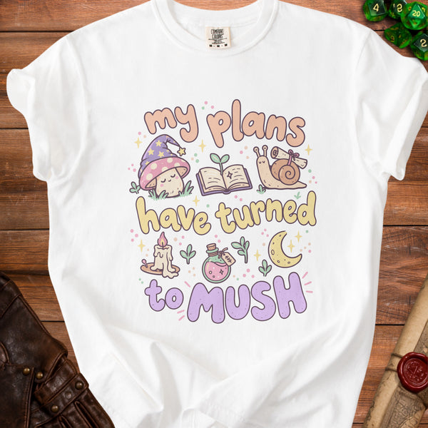 Mush Plans T-Shirt in White
