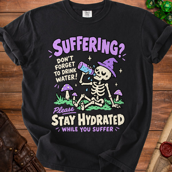 Stay Hydrated T-Shirt in Black