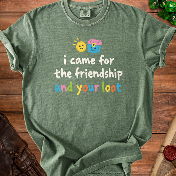 Friendship Loot T-shirt in Moss