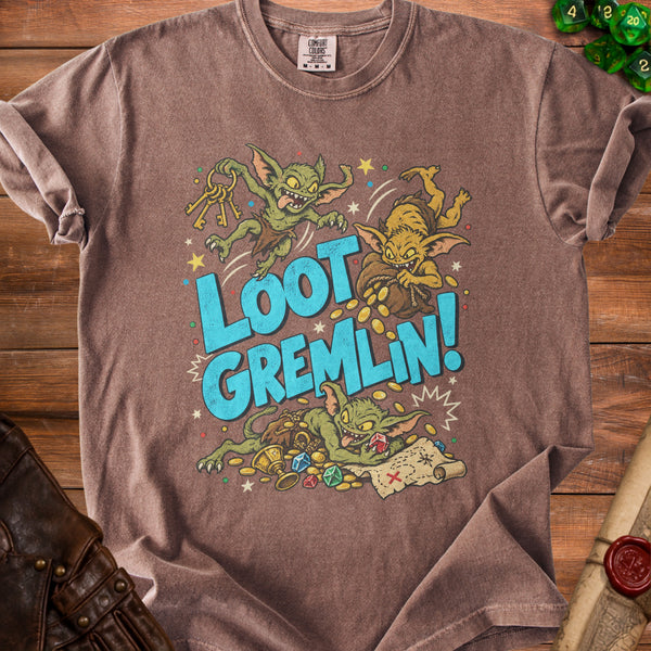 Loot Gremlin T-Shirt in Espresso