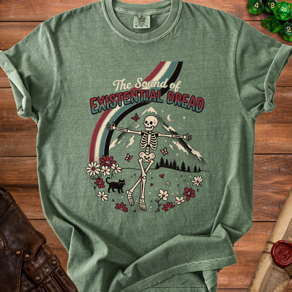 Existential Dread T-shirt in Moss