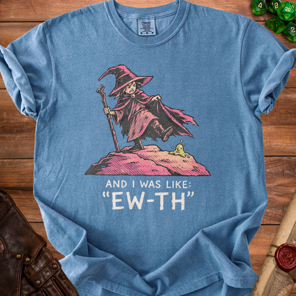 Ew-Th Wizard T-Shirt in Blue Jean