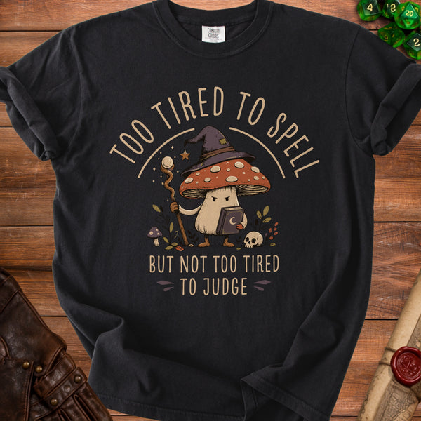 Tired to Spell T-Shirt in Black