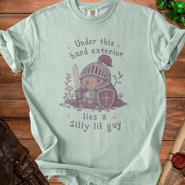 Silly Knight Lil Guy Within T-Shirt in Bay
