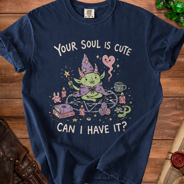 Cute Soul Wizard T-Shirt in True Navy