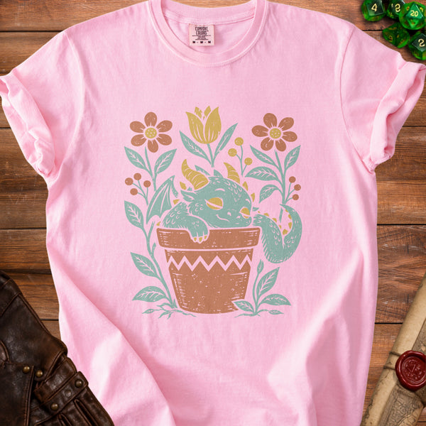 Potted Dragon T-shirt in Blossom