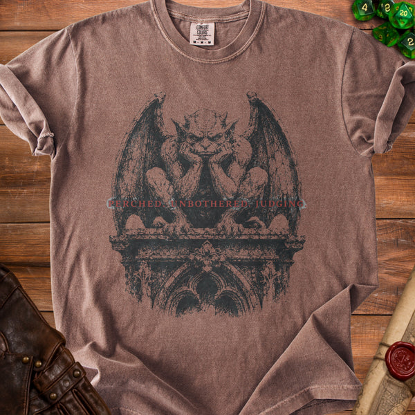 Perched Gargoyle T-Shirt in Espresso