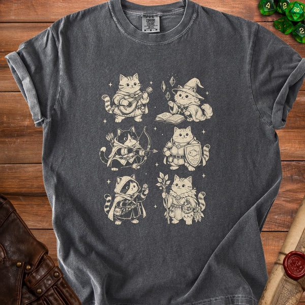 Adventurer Cats T-Shirt in Pepper