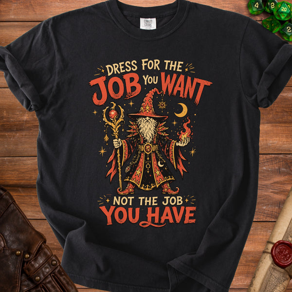 Wizard Job T-shirt in Black