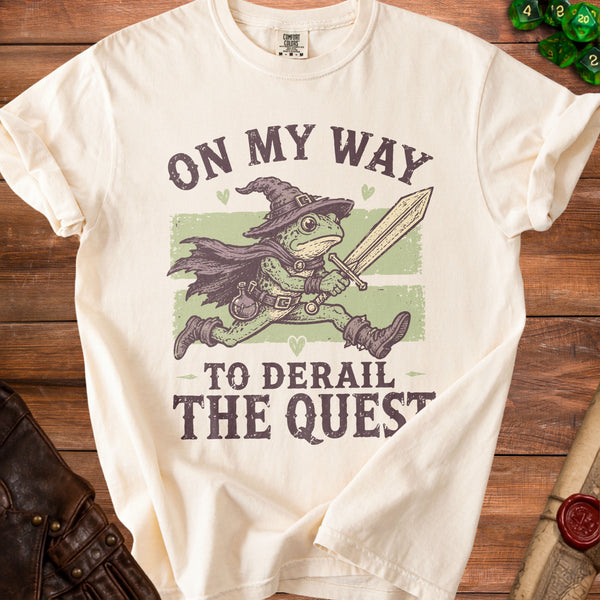 Quest Derailment T-Shirt in Ivory