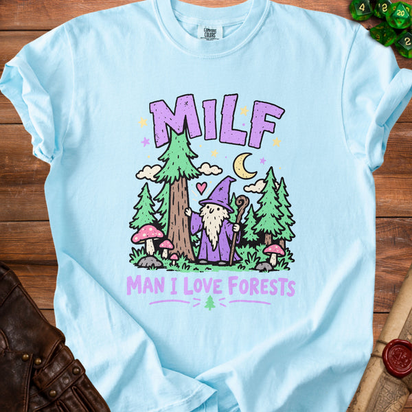 Forest Wizard T-shirt in Chambray
