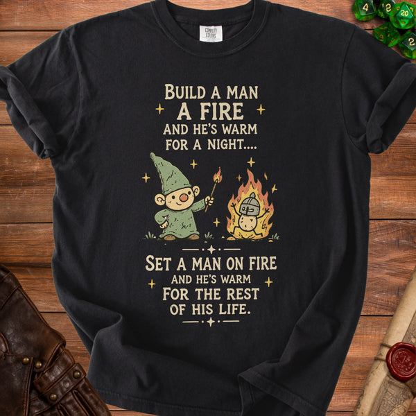 Gnome Fire T-Shirt in Black