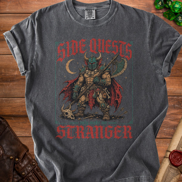 Side Quests Stranger T-shirt in Pepper