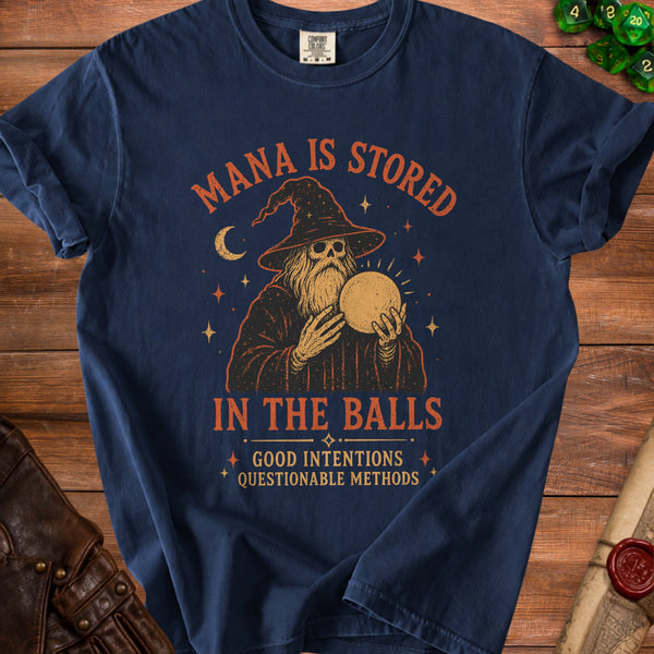 Mana Wizard Secret Revealed T-Shirt in True Navy