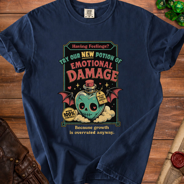 Emotional Damage T-Shirt in True Navy