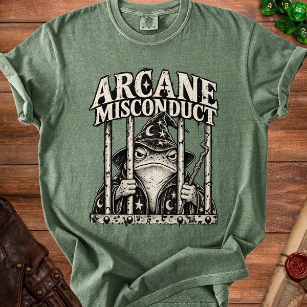 Arcane Misconduct T-shirt in Moss