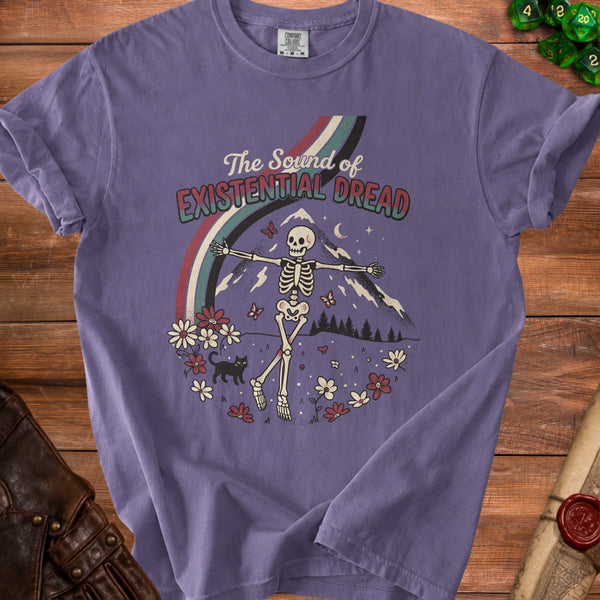Existential Dread T-shirt in Grape