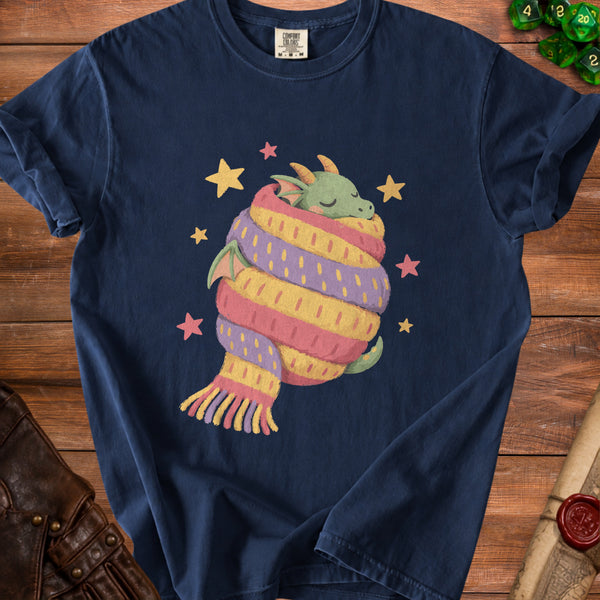 Cozy Dragon T-shirt in True Navy