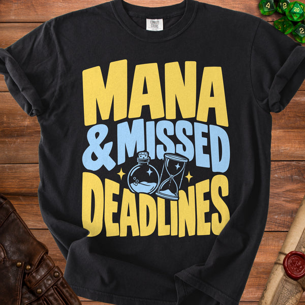 Mana Deadlines T-Shirt in Black