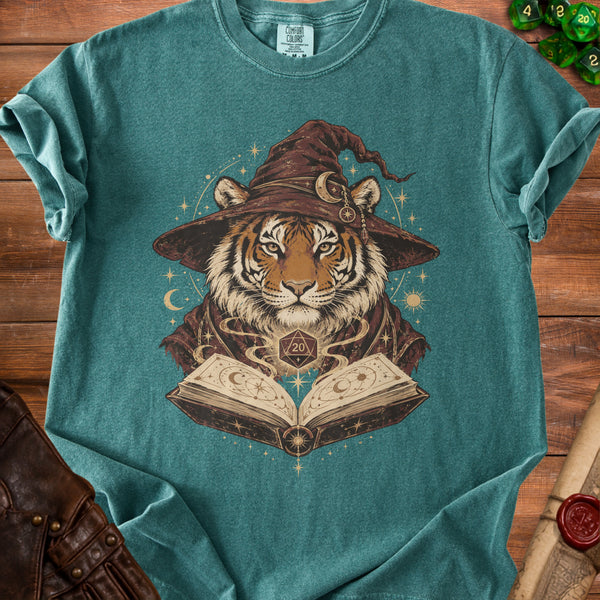 Tiger Wizard T-Shirt in Blue Spruce